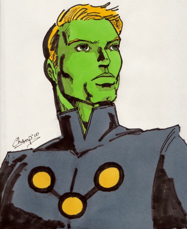 Brainiac 5 By Mike Champion, In Jeff Smith's DC Sketchbook - Volume 2 ...